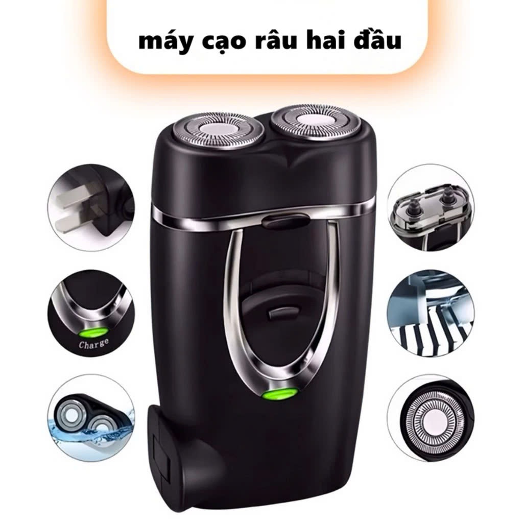[ LK - 188 ] Máy Cạo Râu 2 Lưỡi Kép LINGKE Cạo Sạch Chân Râu - Lưỡi Dao ...
