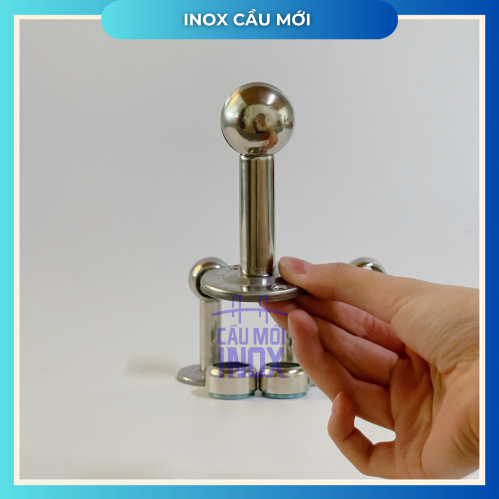 Bát cốc bắt tường treo rèm cửa inox 304 phi 22 - phi 25 chắc chắn, bền đẹp