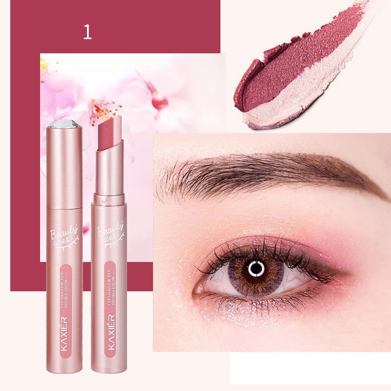KAXIER Phấn mắt dạng bút sáp 2 màu lấp lánh lâu trôi 3.8g | NHÍM HOUSE