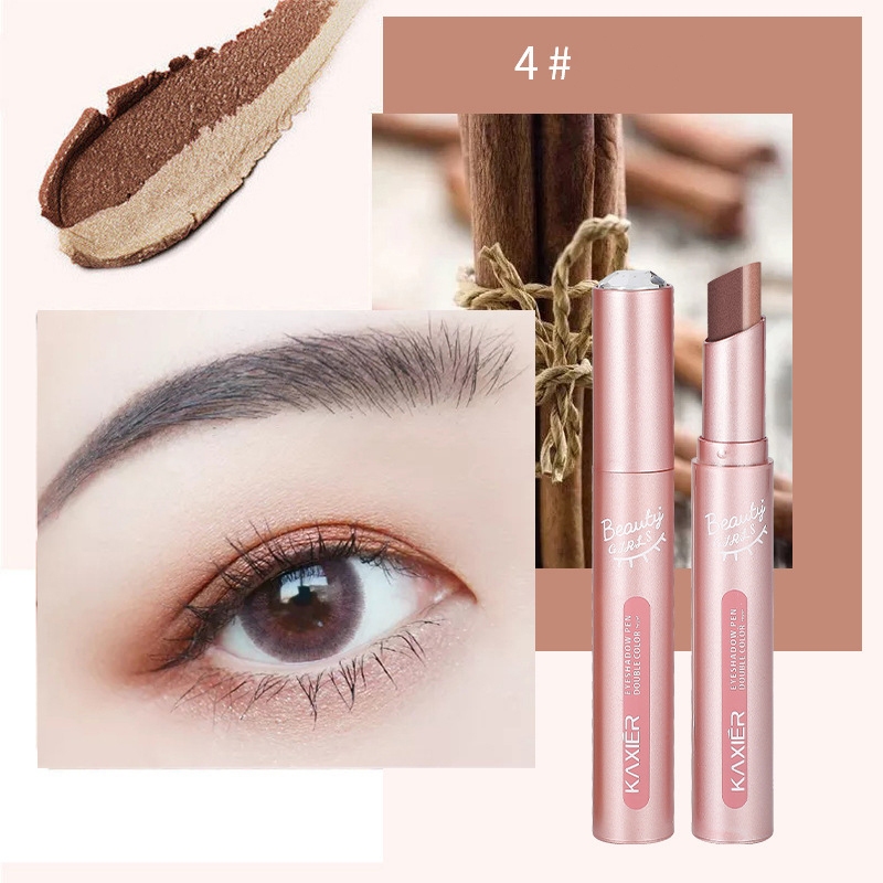 KAXIER Phấn mắt dạng bút sáp 2 màu lấp lánh lâu trôi 3.8g | NHÍM HOUSE