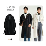 Áo Khoác Măng Tô Nam MANDO Dáng Dài 6 Cúc Kiểu Vest Form Rộng Kiểu Dáng Basic Unisex Thời Trang Hàn Quốc COA001 — ảnh 1