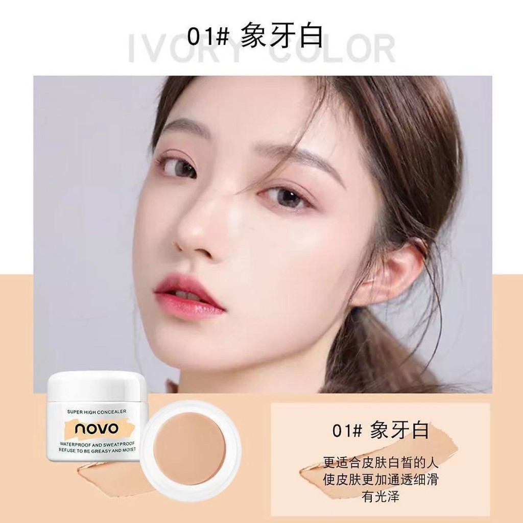 NOVO Kem che khuyết điểm, che hình xăm dạng hủ, chống nước lâu trôi 10g | NHÍM HOUSE