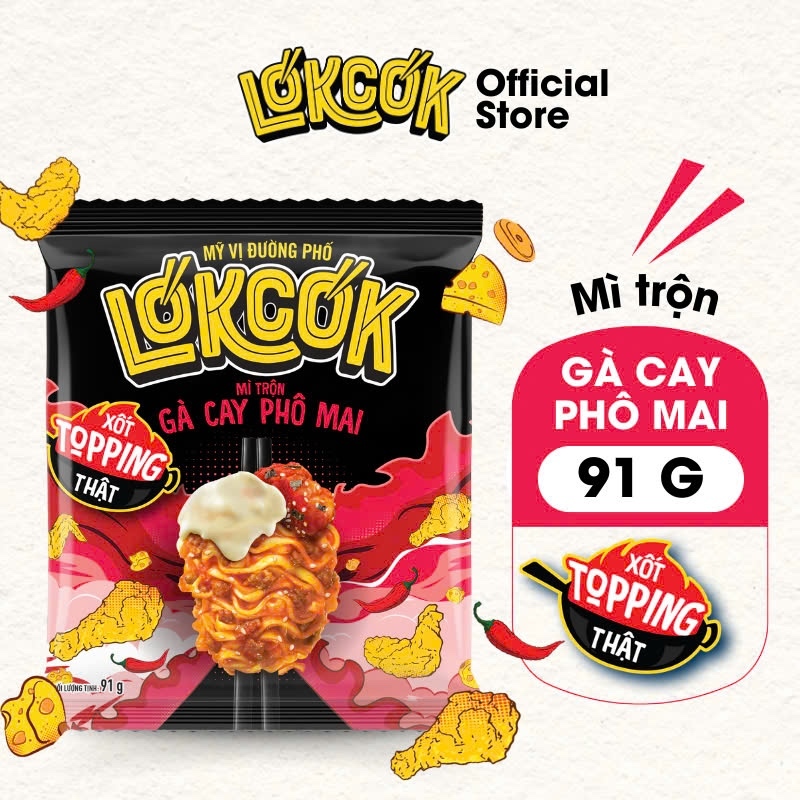 [Chính Hãng] Combo Mì Trộn LOKCOK - Thực Thần Đường Phố (Gói)