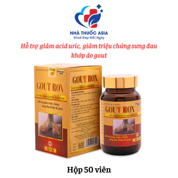 GOUT ROX thảo dược giảm acid uric, giảm gút, giảm sưng đau khớp - 50 viên [GOUT ROX]