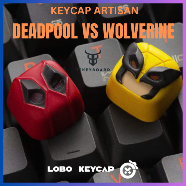[Hỏa Tốc] Keycap Artisan Vũ Trụ DC Deadpool Wolverine - Xuyên Led ...