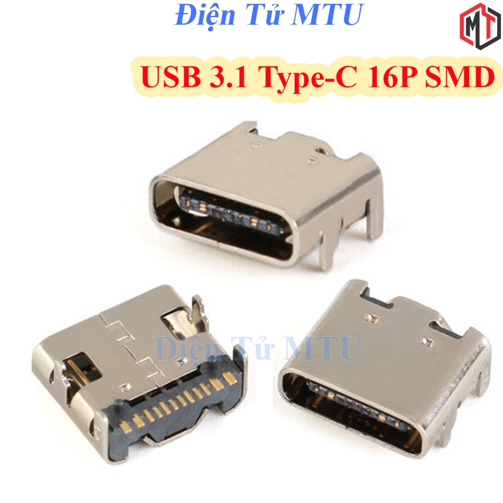 Chân Sạc Cổng USB 3.1 Type-C 6P - 16P SMD | Shopee Việt Nam