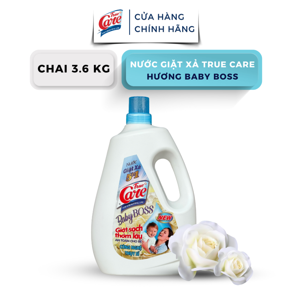 Chai Nước Giặt Xả True Care 5in1 3.6kg/Chai