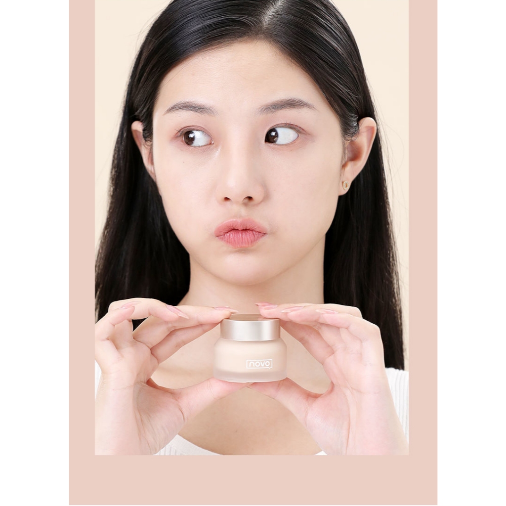 NOVO Kem Nền Che Khuyết Điểm độ che phủ cao Kiềm Dầu Chống Thấm Nước 30g | NHÍM HOUSE