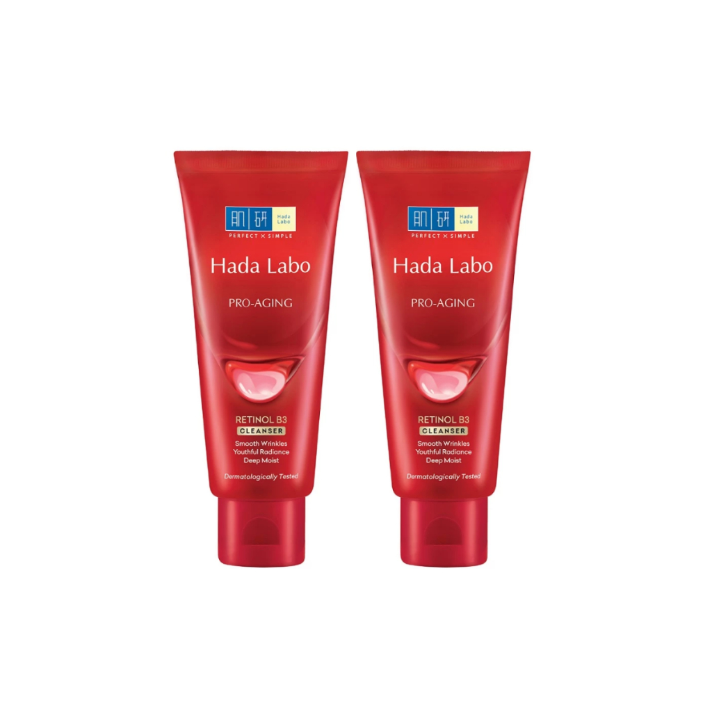 Ảnh Combo 2 Sữa rửa mặt cải thiện dấu hiệu lão hóa dạng kem Hada Labo Pro-Aging Retinol B3 Cleanser 80g 1