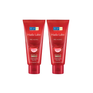 Combo 2 Sữa rửa mặt cải thiện dấu hiệu lão hóa dạng kem Hada Labo Pro-Aging Retinol B3 Cleanser 80g