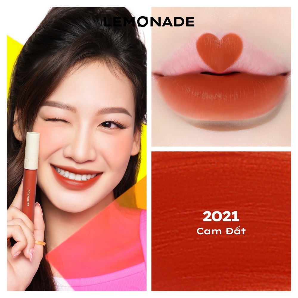 LEMONADE Son kem mịn lì thuần chay Lemonade Perfect Couple Lip 3.5g | NHÍM HOUSE