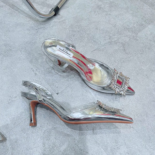 ( 𝐒𝐀𝐋𝐄 ) Giày Cao Gót Bạc QC Cao Cấp Fullbox Mieo Shoes G1193