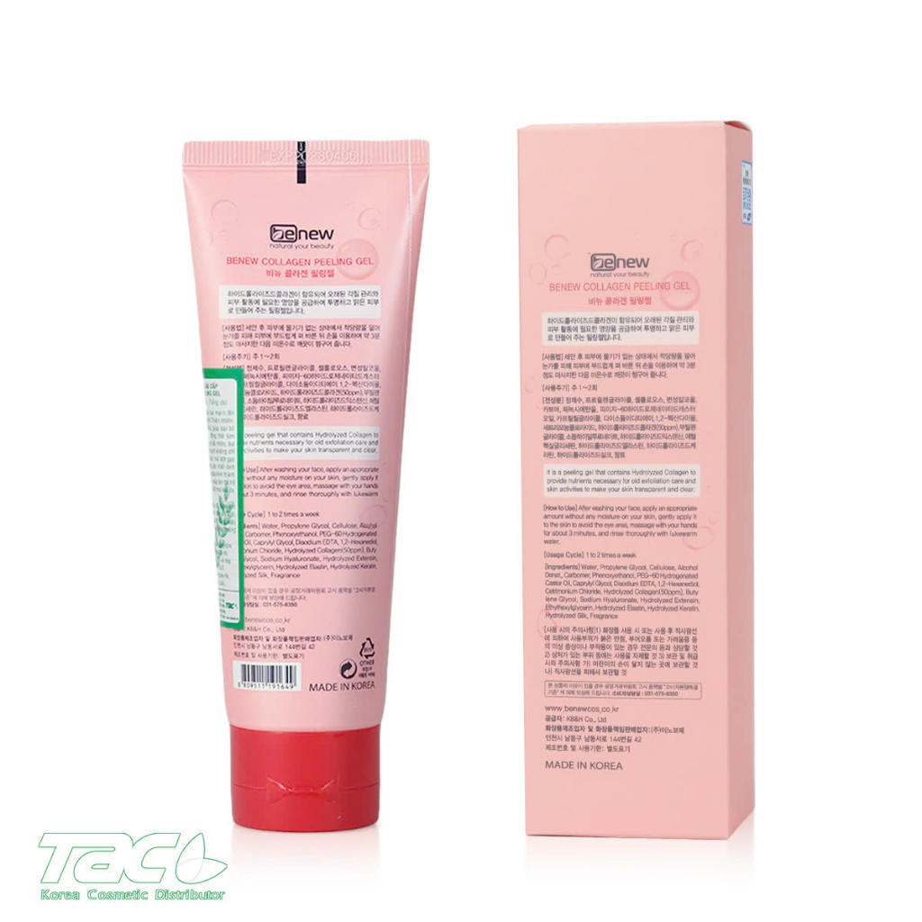 Ảnh Kem tẩy tế bào chết Collagen BENEW Collagen Peeling Gel 120ml TAC Sạch sâu 2