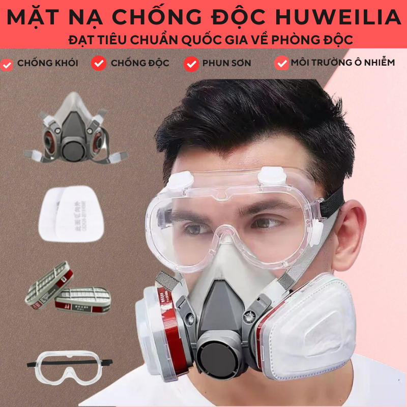 Mặt Nạ Phòng Độc, Phòng Độc Khói Đám Cháy, Phun Thuốc Trừ Sâu, Mặt Nạ Sơn, Môi Trường Khói Bụi Mịn.