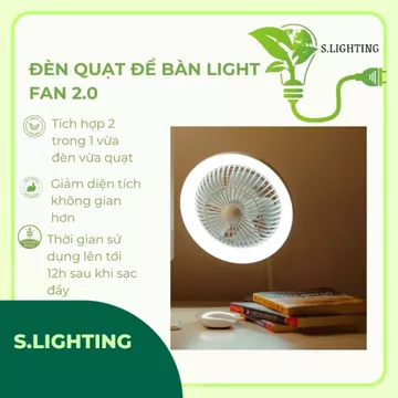 QUẠT TÍCH ĐIỆN KẸP BÀN CÓ ĐÈN/ QUẠT TÍCH ĐIỆN MINI KẸP BÀN / QUẠT TÍCH ĐIỆN CÓ ĐÈN ☘️☘️☘️☘️