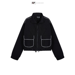 Áo Khoác Gió Nữ JP FASHION Tay Dài Vải Dù Lạnh Sờ Mát, Áo Khoác Dù Form Rộng Khóa Cổ Kéo Cao 10710757