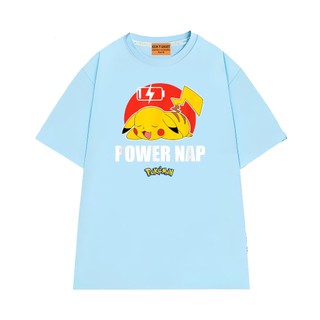 Áo Thun NGỐ TEE Pikachu Dễ Thương Hết Năng Lượng Form Unisex Rộng Rãi Vải Cotton Thoáng Mát
