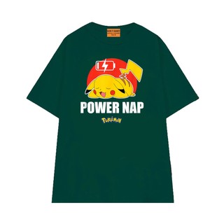Áo Thun NGỐ TEE Pikachu Dễ Thương Hết Năng Lượng Form Unisex Rộng Rãi Vải Cotton Thoáng Mát