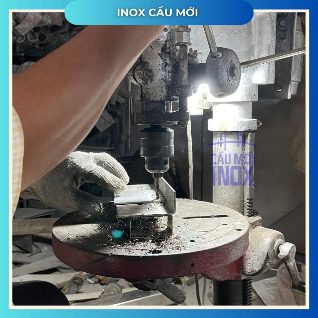 Bản mã inox, mặt bích inox vuông 8x8, 10x10, 12x12, 15x15cm dày 3-5 ly - Hàng chuẩn inox chất lượng