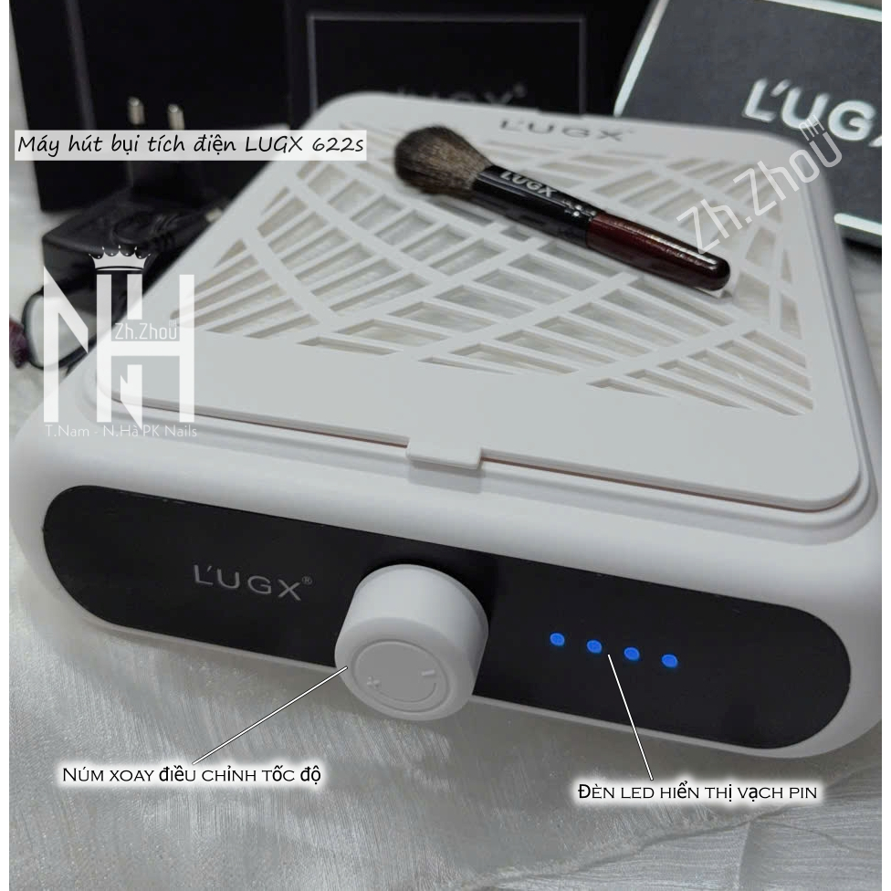 Máy hút bụi LUGX 622s tích điện, máy hút bụi móng tích điện,máy hút bụi nail lugx, bảo hành 6 tháng