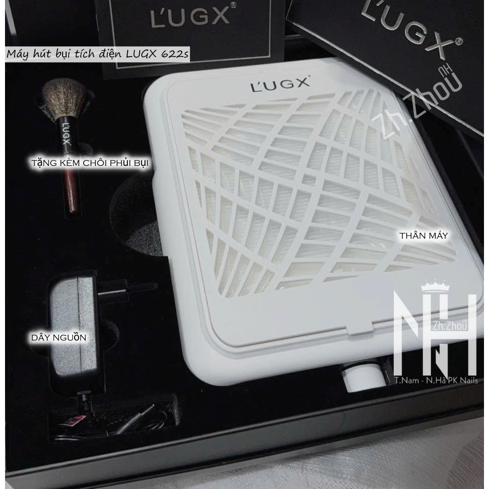 Máy hút bụi LUGX 622s tích điện, máy hút bụi móng tích điện,máy hút bụi nail lugx, bảo hành 6 tháng