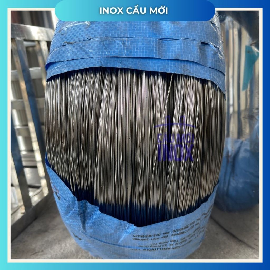Dây Inox 304 Độ Dày 1mm - Cuộn Dài 5m/10m/15m/20m/25m - Chống gỉ, Bền bỉ, Chất lượng cao