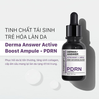 Tinh chất PDRN CNP Derma+ Answer Active Boost Ampule Serum giúp Tái Tạo Trẻ Hoá Làn Da 30ml