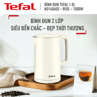 Bình đun Tefal 1.5L KO140AE0 - Rise/Black - Hàng chính hãng |Hỏa tốc 2h HCM|