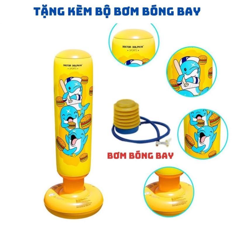 Bộ đồ chơi Boxing trụ đấm bốc bơm hơi tập luyện thể thao vận động cho trẻ