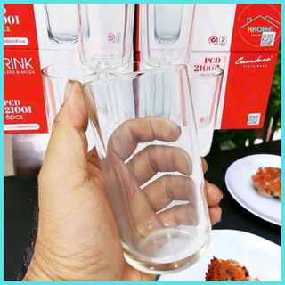 Bộ 6 Ly Thủy Tinh Bầu Cao PCD21001 280ML, Chất Liệu Thủy Tinh Trong Suốt, Thiết Kế Đơn Giản - HHome