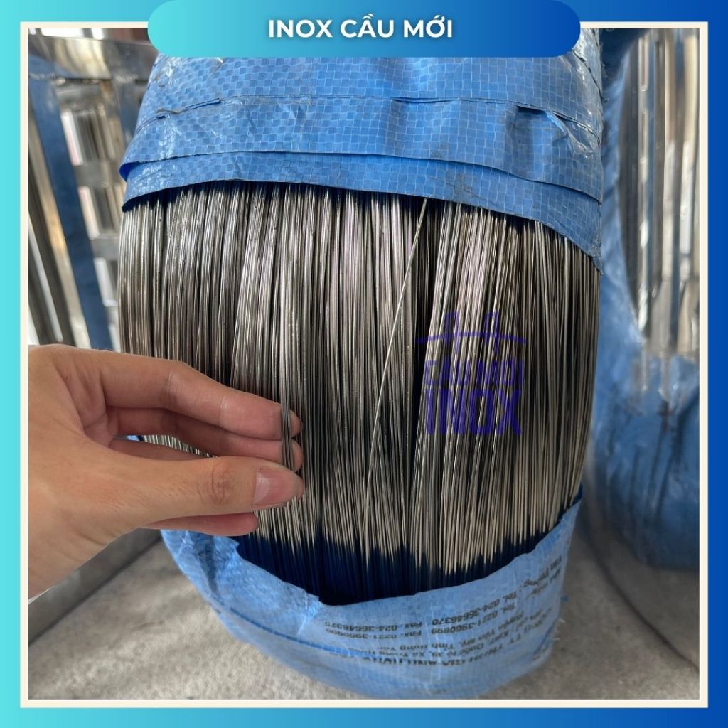 Dây Inox 304 Độ Dày 1mm - 0.5kg, 1kg, 2kg - Chống gỉ, Bền bỉ, Chất lượng cao