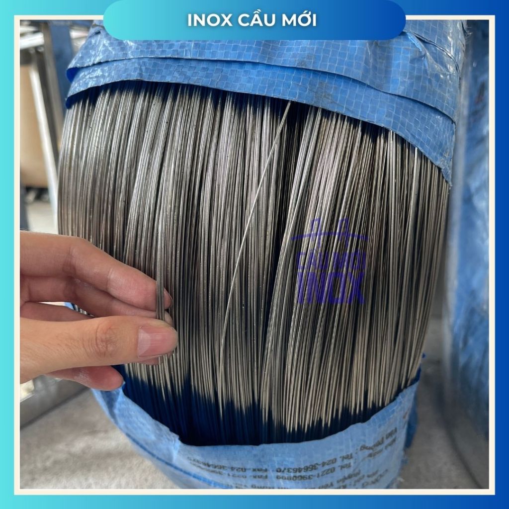 Dây Inox 304 Độ Dày 1mm - 0.5kg, 1kg, 2kg - Chống gỉ, Bền bỉ, Chất lượng cao