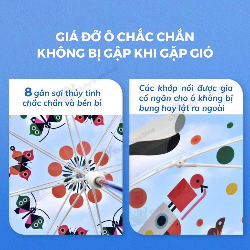 Ô dù trong suốt cho bé Mideer Umbrella Chất Lượng Cao