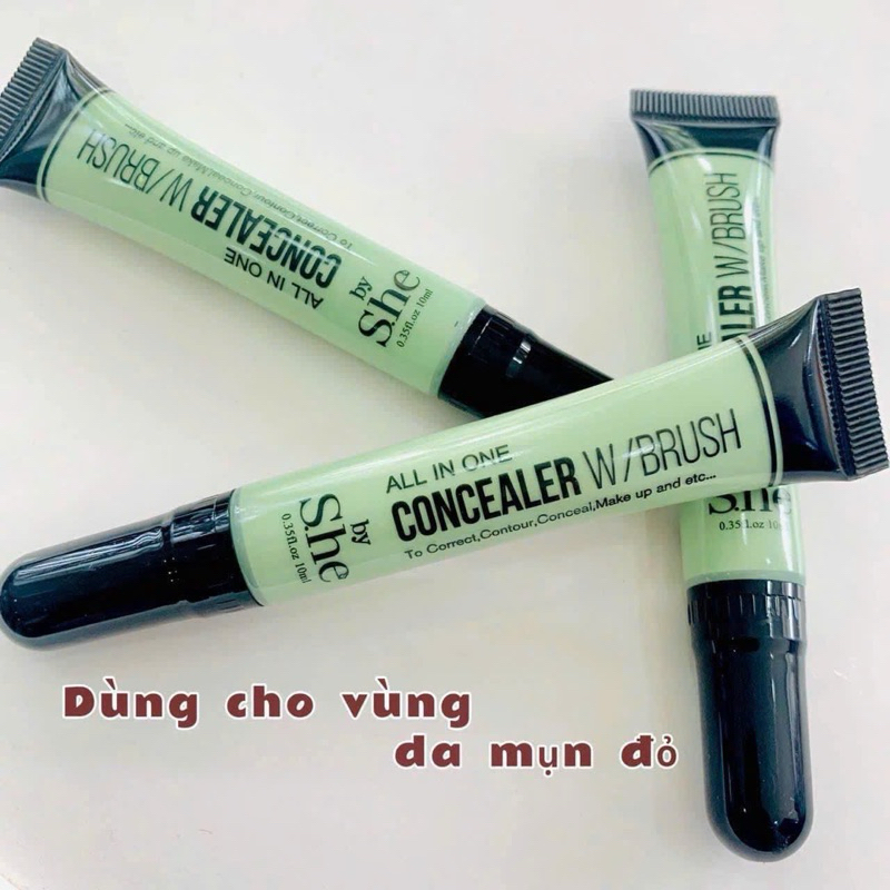 Típ triệt sắc cam/xanh By She, hàng giá rẻ, chất lượng tốt. Giúp che các vết thâm nám.