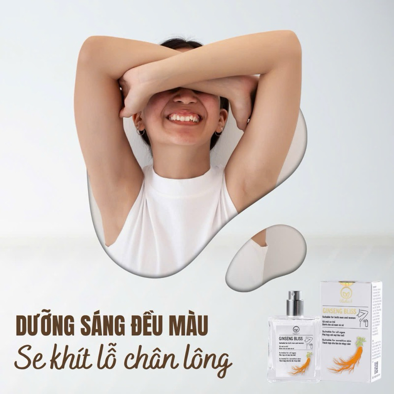 Xịt khử mùi Gingseng bliss khô thoáng 12 tiếng khô 2 giây