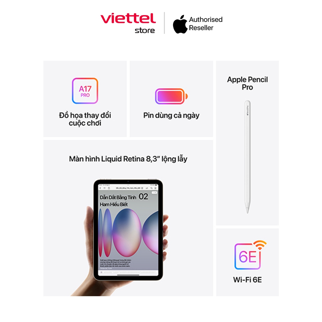 iPad Mini 7 WIFI 128GB Chính hãng | BigBuy360 - bigbuy360.vn