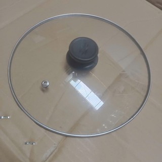 Nắp vung kính xoong nồi chảo (Kèm núm cầm cách nhiệt) có viền gờ, thuỷ tinh dày chịu lực đủ size