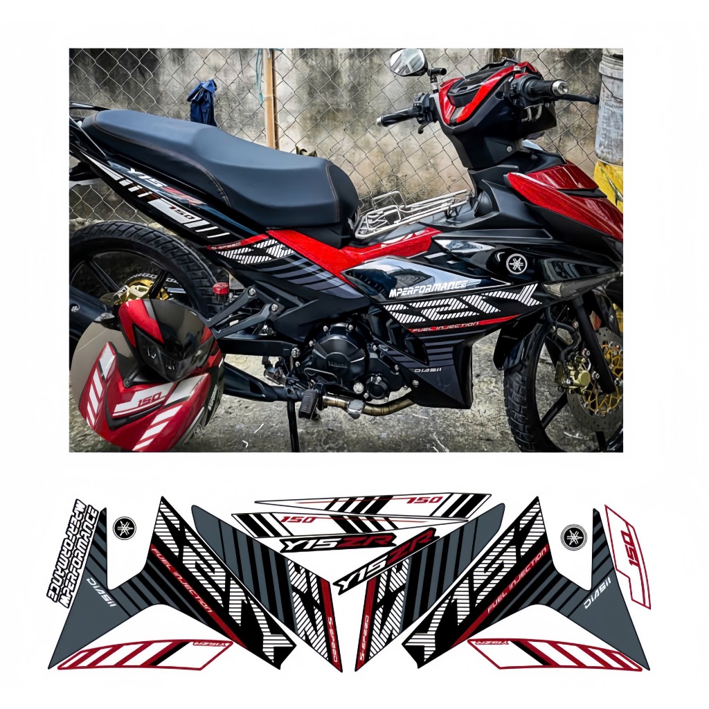 tem rời exciter 150 mẫu y15zr cao cấp chất lieeuh in 3 lớp chống nước không phai màu