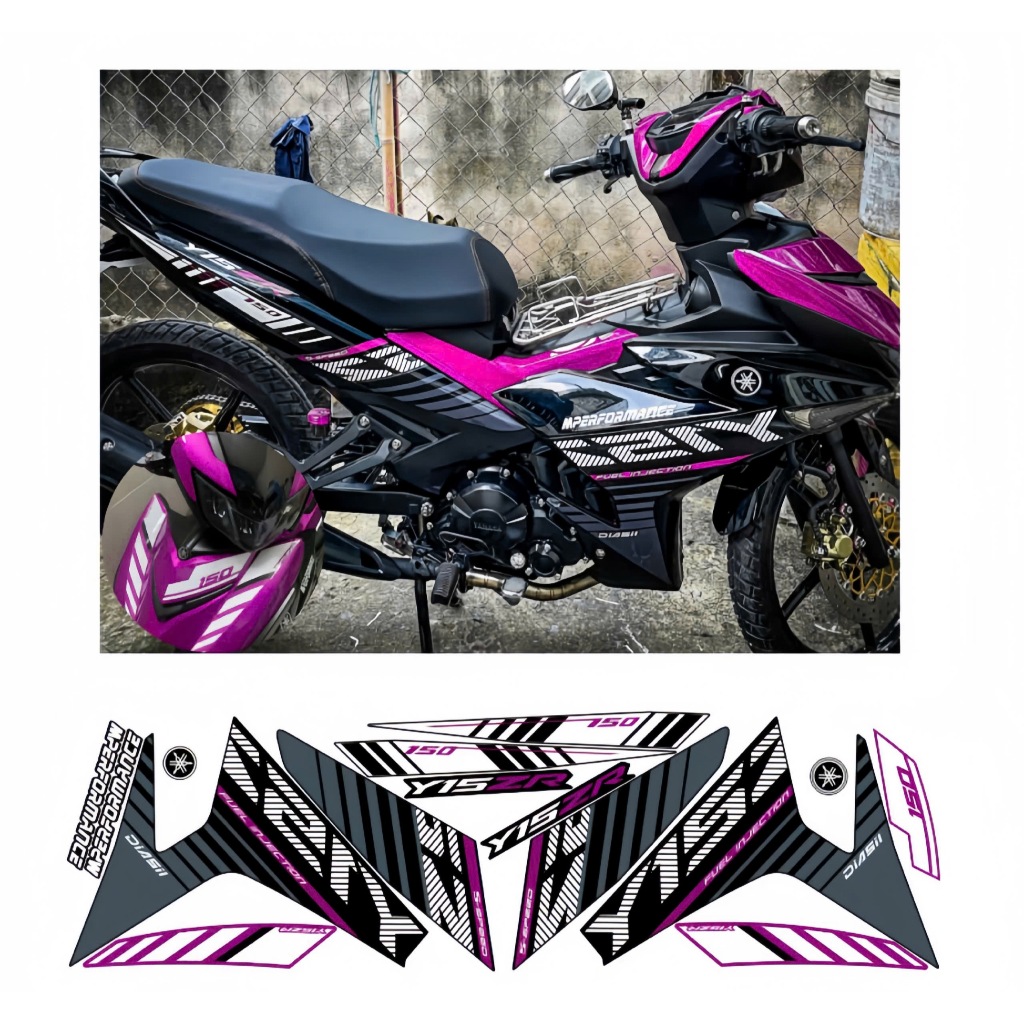 tem rời exciter 150 mẫu y15zr cao cấp chất lieeuh in 3 lớp chống nước không phai màu