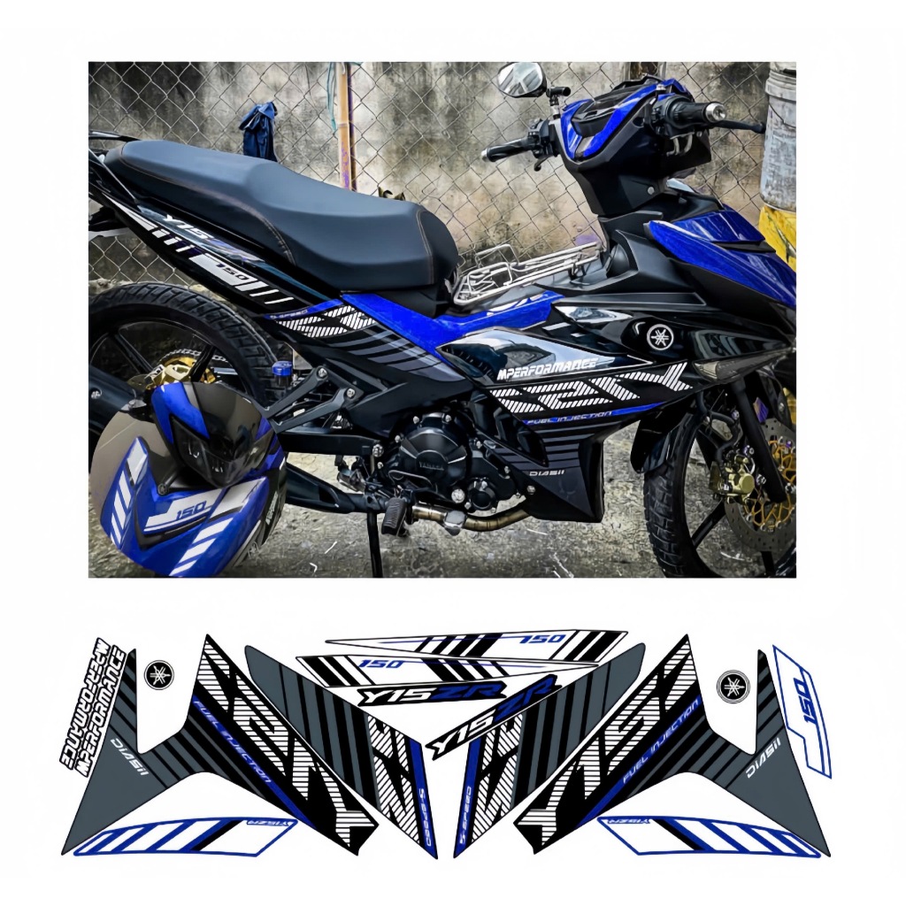 tem rời exciter 150 mẫu y15zr cao cấp chất lieeuh in 3 lớp chống nước không phai màu
