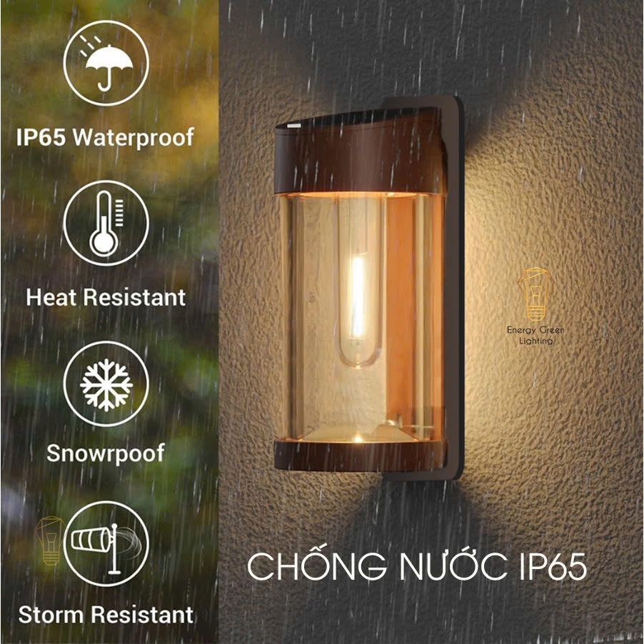 Ảnh Đèn Treo Tường Energy Green Lighting PA06 - Sử Dụng Năng Lượng Mặt Trời - Trang Trí Ngoài Trời - Tặng Kèm Bóng LED 2