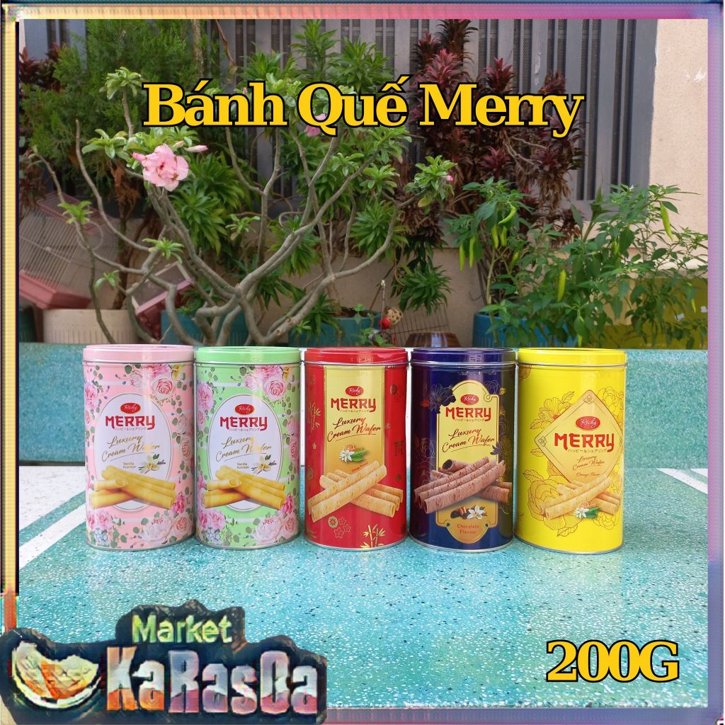 Bánh Quế Richy Merry Hộp Thiếc Lon 200G | Shopee Việt Nam