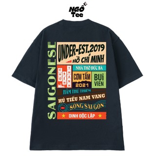 Áo Thun Saigonese NGỐ TEE 63 Tỉnh Thành và Địa Danh - Sài Gòn Form Unisex Vải Cotton Thoáng Mát