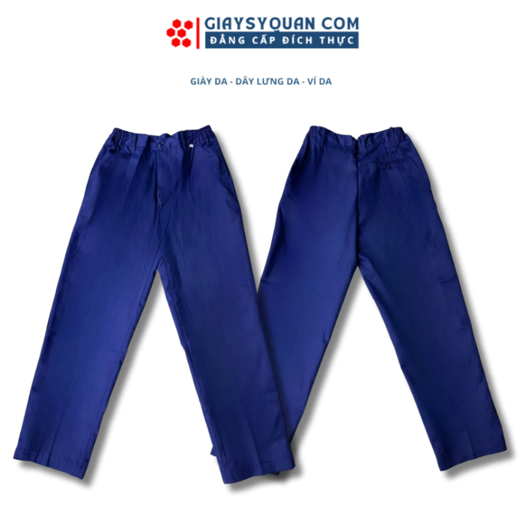 Quần Lao Động Chất Vải Kaki Cao Cấp Bền Màu Khả Năng Chống Mồ Hôi Tốt