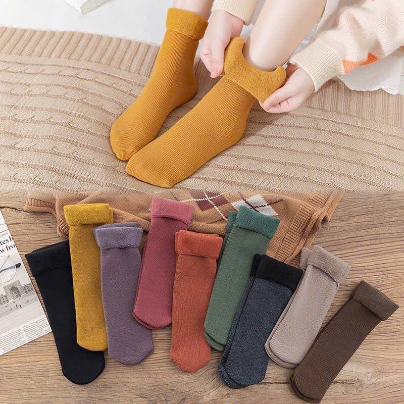 SÉT 5 ĐÔI TẤT LÓT LÔNG NGƯỜI LỚN VINTAGEN TN5