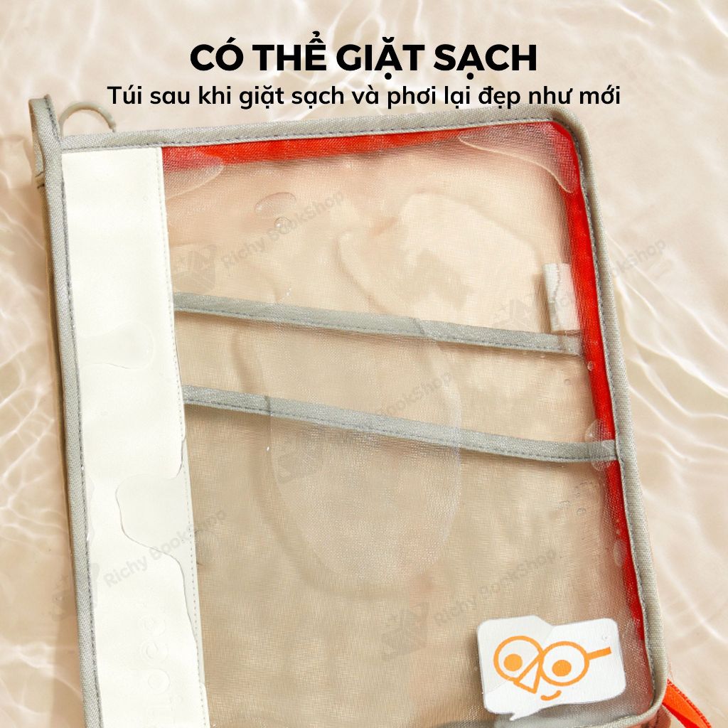 Túi đựng tài liệu Clear bag khổ A4 - Mideer Organized Subject Storage Bag