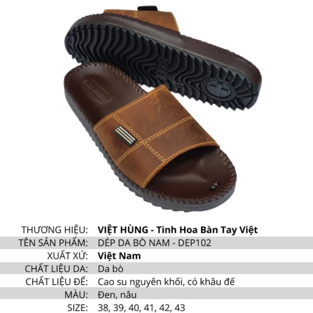 Dép Da Bò Nam - DEP102
