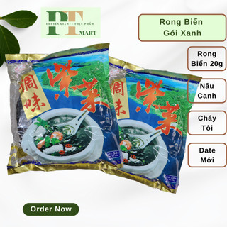 Rong xanh. Rong biển khô nấu canh Bijiang (20g rong). Rong mứt cháy tỏi, nấu canh --> 1 gói rong xanh