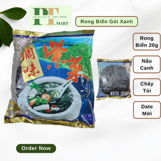 Rong xanh. Rong biển khô nấu canh Bijiang (20g rong). Rong mứt cháy tỏi, nấu canh --> 1 gói rong xanh
