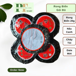 Rong đỏ. Rong biển khô nấu canh Bijiang (20g rong). Rong mứt cháy tỏi, gỏi rong biển --> 1 gói rong đỏ